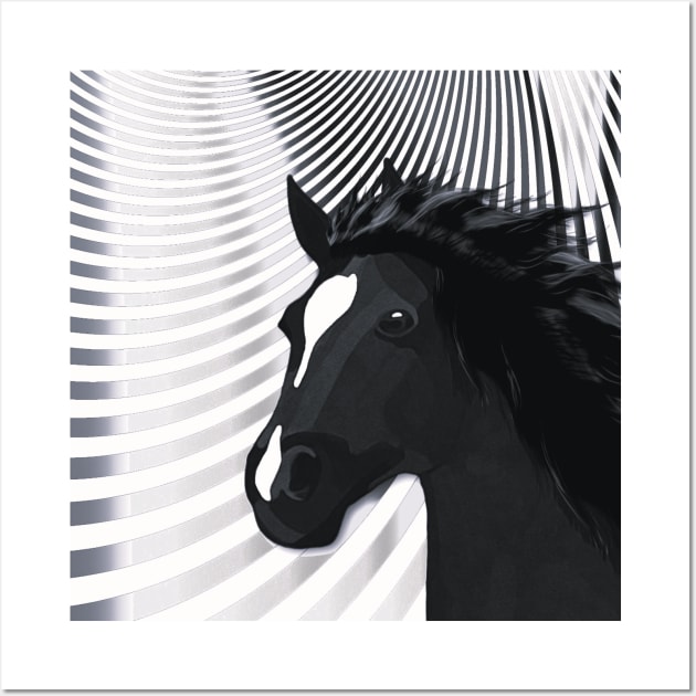 Horse Lovers Galloping Horse Wall Art by KC Morcom aka KCM Gems n Bling aka KCM Inspirations